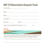 Renovation / Alteration Request Form